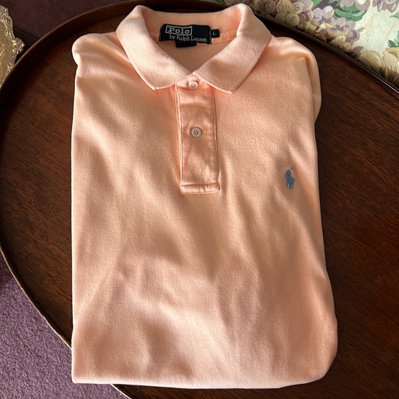 Polo by Ralph Lauren short sleeve polo shirt in Peach, men’s size Large. - Picture 1 of 3